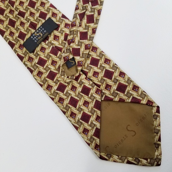 Robert Talbott Studio Extra Long Silk Print Tie - Picture 4 of 5